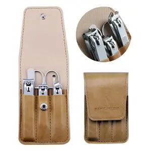 Nail Clipper Set, 6 Pcs Toenail Clippers, Stainless Steel Fingernail Clipper, and PU Leather Manicure Set, Gift Ideas (Beige) Nail Clipper Set, 6 Pcs Toenail Clippers, Stainless Steel Fingernail Clipper, and PU Leather Manicure Set, Gift Ideas (Beige)