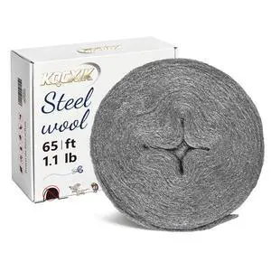 Steel Wool Mice Control, 65FT(1.1LB)#1 Steel Wool, Keep Mouse Away from Holes, Barrier and Gap Filler for Home, Wall, Garden, Kitchen, Pipeline in Garage, Coarse Steel Wool Mice Control, 65FT(1.1LB)#1 Steel Wool, Keep Mouse Away from Holes, Barrier and Gap Filler for Home, Wall, Garden, Kitchen, Pipeline in Garage, Coarse