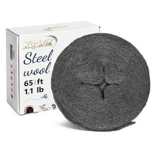 Steel Wool Mice Control, 65FT(1.1LB)#0000 Steel Wool, Keep Mouse Away from Holes, Barrier and Gap Filler for Home, Wall, Garden, Kitchen, Pipeline in Garage, Extra Fine Steel Wool Mice Control, 65FT(1.1LB)#0000 Steel Wool, Keep Mouse Away from Holes, Barrier and Gap Filler for Home, Wall, Garden, Kitchen, Pipeline in Garage, Extra Fine