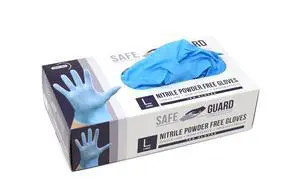 Nitrile Disposable Gloves, Powder Free, Food Grade Gloves, (SYNCHKG082507), Box, Large (100 Count) Nitrile Disposable Gloves, Powder Free, Food Grade Gloves, (SYNCHKG082507), Box, Large (100 Count)