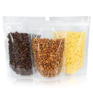 100 PCS Resealable Bags, 5.9x8.6 Inch Clear Stand Up Pouch Bags, Zipper Lock Food Storage Bags for Packaging Treat, Candy, Snack, Spices, Herbs and Pet Food 100 PCS Resealable Bags, 5.9x8.6 Inch Clear Stand Up Pouch Bags, Zipper Lock Food Storage Bags for Packaging Treat, Candy, Snack, Spices, Herbs and Pet Food