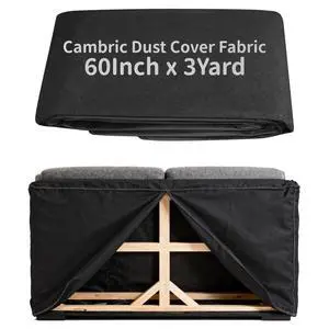Upholstery Cambric Dust Cover Fabric, 60 Inch x 3 Yard, Replacement Material for Bottom of the Sofas, Chairs, Conceals Frame and Staples Inside Furniture Upholstery Cambric Dust Cover Fabric, 60 Inch x 3 Yard, Replacement Material for Bottom of the Sofas, Chairs, Conceals Frame and Staples Inside Furniture