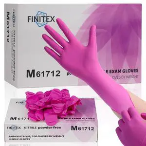 Nitrile Disposable Latex-Free Gloves - 3.5mil 100PCS/Box 9inch Long Powder-Free Guantes de Nitrilo Cleaning Medical Exam Food Cooking Glove (100, Medium) Nitrile Disposable Latex-Free Gloves - 3.5mil 100PCS/Box 9inch Long Powder-Free Guantes de Nitrilo Cleaning Medical Exam Food Cooking Glove (100, Medium)