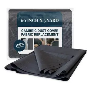 Upholstery Fabric 60 Inch x 3 Yard, Black Fabric, Cambric Dust Cover Fabric for Sofas, Chairs, Box Spring Foundations, Tela para Tapizar Muebles, Dust Cover Upholstery Fabric 60 Inch x 3 Yard, Black Fabric, Cambric Dust Cover Fabric for Sofas, Chairs, Box Spring Foundations, Tela para Tapizar Muebles, Dust Cover