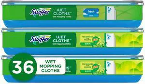 Sweep + Mop, Wet Pads Refill, Floor Cleaner for Dirt, Dust, Hair, Cleaning Cloths for Mopping Home, Bathroom, Kitchen, All Purpose Multi-Surface Floor Wipes, Fresh and Gain, 36ct Sweep + Mop, Wet Pads Refill, Floor Cleaner for Dirt, Dust, Hair, Cleaning Cloths for Mopping Home, Bathroom, Kitchen, All Purpose Multi-Surface Floor Wipes, Fresh and Gain, 36ct