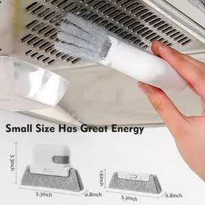 2pcs Window Cleaning Brush,Multifucation Groove Cleaning Brush for Household Use, 3-in-1 Window Sliding Door Track Cleaner, Sill, Tile Lines, Shutter, Car Vents, Keyboard, Small Spaces Clean Kit 2pcs Window Cleaning Brush,Multifucation Groove Cleaning Brush for Household Use, 3-in-1 Window Sliding Door Track Cleaner, Sill, Tile Lines, Shutter, Car Vents, Keyboard, Small Spaces Clean Kit