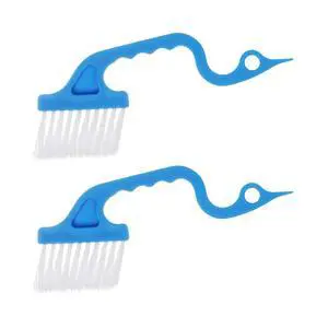2pcs Hand-held Groove Gap Cleaning Tools Door Window Track Kitchen Cleaning Brushes (Sky Blue) 2pcs Hand-held Groove Gap Cleaning Tools Door Window Track Kitchen Cleaning Brushes (Sky Blue)