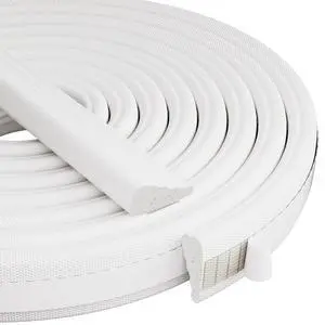 118 Wedge-Shape Foam Window Weather Stripping Door Seal Strip,Soundproofing Frame Winter Insulation Tape for Exterior Front Door,Noise Cancelling Window Inserts,Door Gap Filler Light Blocker,White 118 Wedge-Shape Foam Window Weather Stripping Door Seal Strip,Soundproofing Frame Winter Insulation Tape for Exterior Front Door,Noise Cancelling Window Inserts,Door Gap Filler Light Blocker,White
