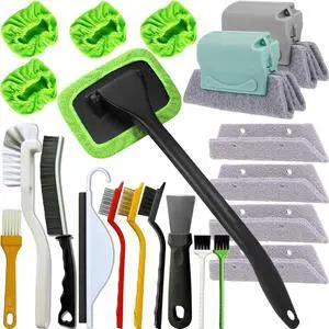 21Pcs Small Cleaning Brush for Car Glass & Gap Crevice Cleaning - Window/Door Tracks, Bathroom Sink, Mirrors, Window Sills, Sliding Doors, Shower Door Tracks 21Pcs Small Cleaning Brush for Car Glass & Gap Crevice Cleaning - Window/Door Tracks, Bathroom Sink, Mirrors, Window Sills, Sliding Doors, Shower Door Tracks