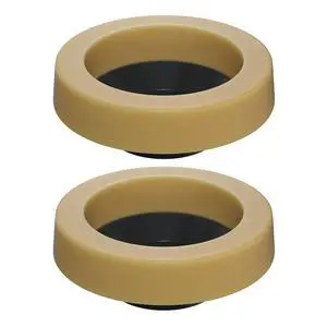 2 Pack Toilet Wax Ring, Thick Toilet Bowl Wax Ring Gasket for Toilet Bowl, Polyethylene Flange- Gas, Odor and Watertight Seal, Fits 3-inch and 4-inch Waste Line 2 Pack Toilet Wax Ring, Thick Toilet Bowl Wax Ring Gasket for Toilet Bowl, Polyethylene Flange- Gas, Odor and Watertight Seal, Fits 3-inch and 4-inch Waste Line