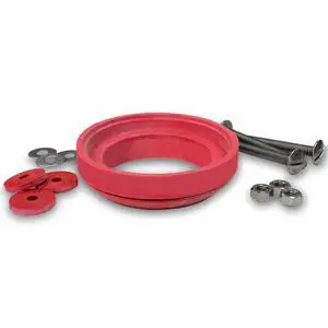 481BP Universal Toilet Tank To Bowl Gasket & Hardware Kit - Fits Most 3-Inch, 2-Piece Toilet Tanks - Made in USA , Red , Large (3") 481BP Universal Toilet Tank To Bowl Gasket & Hardware Kit - Fits Most 3-Inch, 2-Piece Toilet Tanks - Made in USA , Red , Large (3")