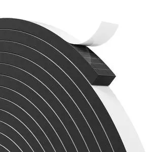 33FT EVA Foam Weather Stripping Door Seal, Self-Adhesive Weatherstrip Tape for Door Frame, Window Gaps, Soundproof Insulation 33FT EVA Foam Weather Stripping Door Seal, Self-Adhesive Weatherstrip Tape for Door Frame, Window Gaps, Soundproof Insulation