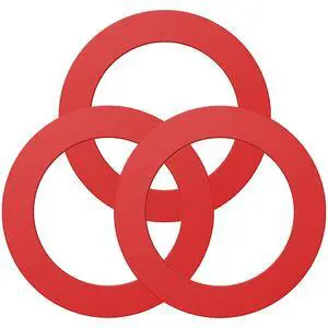 Flush Valve Seal for Mansfield, 3 Pack Upgraded Silicone Material Toilet Tank Gasket Replacement Parts for 210 and 211, Equivalent to 630-0030 Flush Valve Seal for Mansfield, 3 Pack Upgraded Silicone Material Toilet Tank Gasket Replacement Parts for 210 and 211, Equivalent to 630-0030