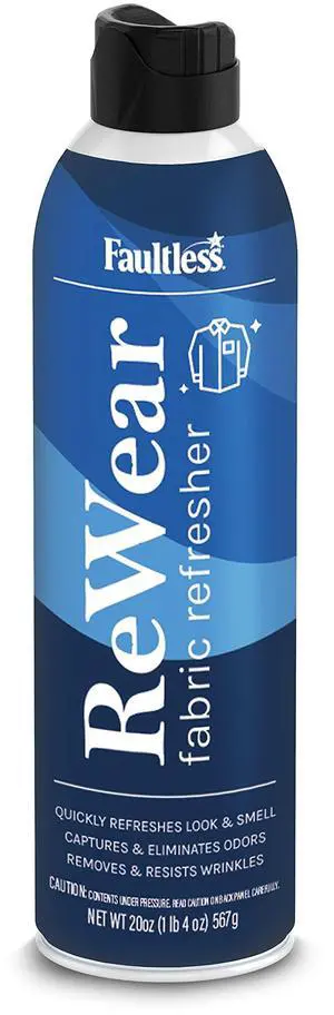 ReWear Dry Wash Spray for Clothing Wrinkle Remover, Fabric Refresher Spray, Captures Odors Like Dry Shampoo for Clothes: Fresh Look W/Out Laundry, 20oz ReWear Dry Wash Spray for Clothing Wrinkle Remover, Fabric Refresher Spray, Captures Odors Like Dry Shampoo for Clothes: Fresh Look W/Out Laundry, 20oz