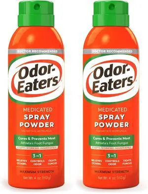 Foot Spray Powder 4 Oz (Packaging May Vary) (Pack of 2) Foot Spray Powder 4 Oz (Packaging May Vary) (Pack of 2)