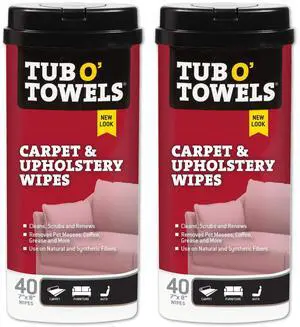 Carpet & Upholstery Cleaning Wipes 2 Pack 7 x 8 Pre-Moistened Multi Surface Fabric Cleaning Wipes, 40 Count for Carpet, Rugs & Furniture Carpet & Upholstery Cleaning Wipes 2 Pack 7 x 8 Pre-Moistened Multi Surface Fabric Cleaning Wipes, 40 Count for Carpet, Rugs & Furniture