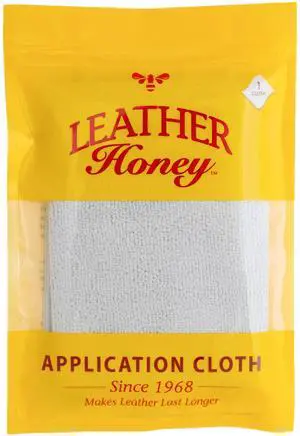 Lint-Free Application Cloth: Microfiber Cloth for Use with Leather Conditioner and Cleaner. Made in The USA Since 1968 Lint-Free Application Cloth: Microfiber Cloth for Use with Leather Conditioner and Cleaner. Made in The USA Since 1968