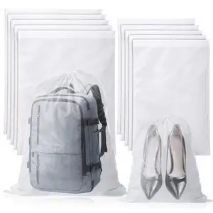 10 PCS White Non-Woven Shoe Storage Bags, Dust Bags for Purses, Travel Shoe Storage-Bag, Breathable Dust-proof Bag, Cloth Storage Pouch, Bag-Covers for Purse, Shoes (2 Sizes) 10 PCS White Non-Woven Shoe Storage Bags, Dust Bags for Purses, Travel Shoe Storage-Bag, Breathable Dust-proof Bag, Cloth Storage Pouch, Bag-Covers for Purse, Shoes (2 Sizes)