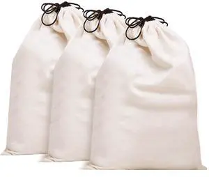 Cotton Breathable Dust-proof Drawstring Storage Pouch Bag (Pack 3 L) Cotton Breathable Dust-proof Drawstring Storage Pouch Bag (Pack 3 L)