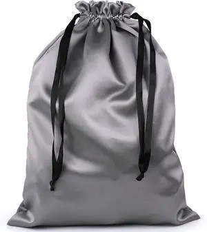 Dust Cover Storage Bags Thick Silk Cloth Pouch with Drawstring For Luxuries Handbags Tote Purses Shoes Boots, Silver (12.6 x 15.7 in) Dust Cover Storage Bags Thick Silk Cloth Pouch with Drawstring For Luxuries Handbags Tote Purses Shoes Boots, Silver (12.6 x 15.7 in)