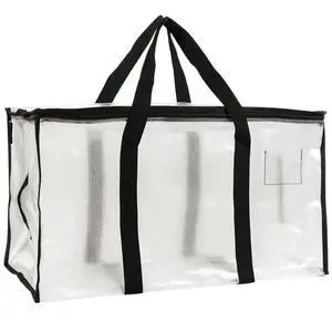 Storage Bag. For Camping, Travelling, Moving, Dorm, Decoration Storage, Fabric or Blanket Container, Toy Storage Bag. 15"x27"x13" Woven Polypropylene Material with Lockable Zippers. Storage Bag. For Camping, Travelling, Moving, Dorm, Decoration Storage, Fabric or Blanket Container, Toy Storage Bag. 15"x27"x13" Woven Polypropylene Material with Lockable Zippers.