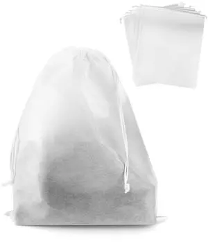 Drawstring Dust Covers, 6 Pcs Breathable Non-woven Fabric Large Cloth Storage Pouch String Bag for Handbags Purses Shoes Drawstring Dust Covers, 6 Pcs Breathable Non-woven Fabric Large Cloth Storage Pouch String Bag for Handbags Purses Shoes