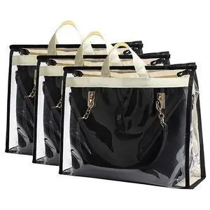 3PCS Purse Storage Bag Organization Purse Dust Bag Organizer Clear Plastic Lightweight Protective Waterproof Handbag Protector 3PCS Purse Storage Bag Organization Purse Dust Bag Organizer Clear Plastic Lightweight Protective Waterproof Handbag Protector