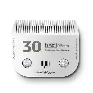 Ceramic Dog Clipper Blade Size 30, 1/50 Cut Length, A5-Compatible Detachable Replacement Blade for Pet Grooming (FC-30) Ceramic Dog Clipper Blade Size 30, 1/50 Cut Length, A5-Compatible Detachable Replacement Blade for Pet Grooming (FC-30)