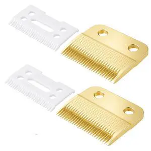 2 Set Replacement Clipper Blades 1037-400 Compatible with Wahl 30-15-10,Professional Animal Standard Adjustable Blade Set,Ceramic Dog Blade Set 2 Set Replacement Clipper Blades 1037-400 Compatible with Wahl 30-15-10,Professional Animal Standard Adjustable Blade Set,Ceramic Dog Blade Set