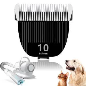 Replacement Blade for nebot P1 Pro Pet Grooming Kit & Vacuum,Size-10 Cut Length 1/50"(0.5mm),Made of Ceramic Blade & Stainless Steel Blade Replacement Blade for nebot P1 Pro Pet Grooming Kit & Vacuum,Size-10 Cut Length 1/50"(0.5mm),Made of Ceramic Blade & Stainless Steel Blade