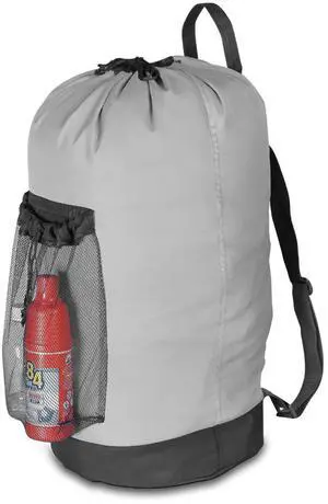 Backpack Laundry Bag, Laundry Backpack with Shoulder Straps and Mesh Pocket Durable Nylon Clothes Hamper Bag with Drawstring Closure for College, Travel, Laundromat, Apartment Backpack Laundry Bag, Laundry Backpack with Shoulder Straps and Mesh Pocket Durable Nylon Clothes Hamper Bag with Drawstring Closure for College, Travel, Laundromat, Apartment