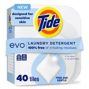 evo Laundry Detergent Free & Gentle Concentrated Laundry Travel Detergent and Instant Dissolve Fights Stains Better than Leading Detergent Sheet, 40 Count (Packaging May Vary) evo Laundry Detergent Free & Gentle Concentrated Laundry Travel Detergent and Instant Dissolve Fights Stains Better than Leading Detergent Sheet, 40 Count (Packaging May Vary)