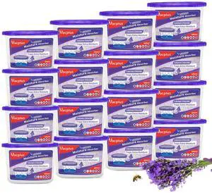 Moisture Absorbers, 10.5 Oz Humidity Absorber Boxes Attracts Extra Moisture from Your Bathroom, Closet, Kitchen & Study, Dehumidifier, Odor Eliminator for Closet (Lavender Scent), 16 Packs Moisture Absorbers, 10.5 Oz Humidity Absorber Boxes Attracts Extra Moisture from Your Bathroom, Closet, Kitchen & Study, Dehumidifier, Odor Eliminator for Closet (Lavender Scent), 16 Packs