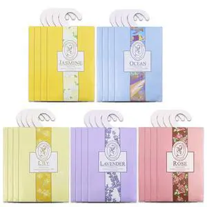 20 Pack Air Freshner Deodorizer Flower Scented Sachets Bags for Drawer and Closet with Hanger 20 Pack Air Freshner Deodorizer Flower Scented Sachets Bags for Drawer and Closet with Hanger