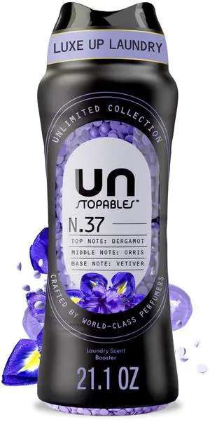 Unstopables Unlimited Collection In-Wash Laundry Scent Booster Beads, No. 37, Fine Fragrance, Long-Lasting Fresh Scent Beads, 21.1 oz Unstopables Unlimited Collection In-Wash Laundry Scent Booster Beads, No. 37, Fine Fragrance, Long-Lasting Fresh Scent Beads, 21.1 oz