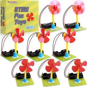 STEM Toys Science Kits, 8 Bulk Electric Circuit Kit for Kids Classroom, STEAM Activities Crafts Electrical Experiment 2nd 4th 5th Grade STEM Gifts, Build a Fan Activity Projects School Party Favors STEM Toys Science Kits, 8 Bulk Electric Circuit Kit for Kids Classroom, STEAM Activities Crafts Electrical Experiment 2nd 4th 5th Grade STEM Gifts, Build a Fan Activity Projects School Party Favors