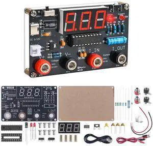 DIY Digital Voltmeter & Ammeter Soldering Practice Kit, DC Voltage Current Meter with LED Display, Test Leads, Dual Power Electronics Kit STEM Learning Project for Beginners Teens Adults DIY Digital Voltmeter & Ammeter Soldering Practice Kit, DC Voltage Current Meter with LED Display, Test Leads, Dual Power Electronics Kit STEM Learning Project for Beginners Teens Adults