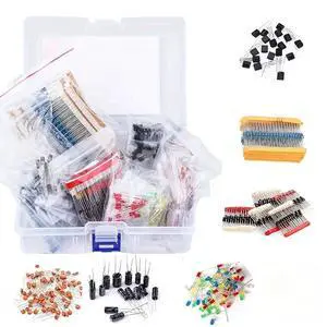 1400pcs Basic Electronic Component kit for Beginners: Including capacitors (electrolytic, Ceramic), LEDs, diodes, resistors, transistors - the Perfect DIY Electronic Project 1400pcs Basic Electronic Component kit for Beginners: Including capacitors (electrolytic, Ceramic), LEDs, diodes, resistors, transistors - the Perfect DIY Electronic Project