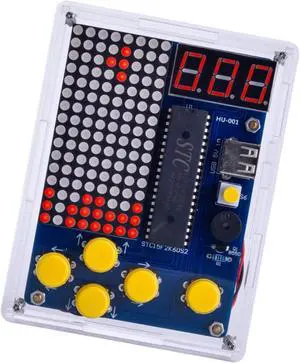 DIY Electronic Game Console Soldering Practice Kit, 4-in-1 Retro Games, LED Matrix Display, Educational Soldering Practice Project DIY Electronic Game Console Soldering Practice Kit, 4-in-1 Retro Games, LED Matrix Display, Educational Soldering Practice Project