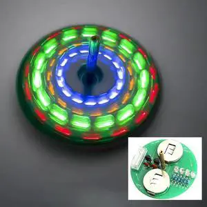 Soldering Project Soldering Practice Kit LED Rotating Desk Gyroscope DIY Kit Electronics Kit for Beginner Soldering Project Soldering Practice Kit LED Rotating Desk Gyroscope DIY Kit Electronics Kit for Beginner