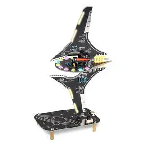 Starship Soldering Practice Kit, Sci-Fi Spaceship DIY LED Light Kit, Fun Electronics Learning Kit for School Projects & Cool Desk Decor Present for Teens & Adults Starship Soldering Practice Kit, Sci-Fi Spaceship DIY LED Light Kit, Fun Electronics Learning Kit for School Projects & Cool Desk Decor Present for Teens & Adults