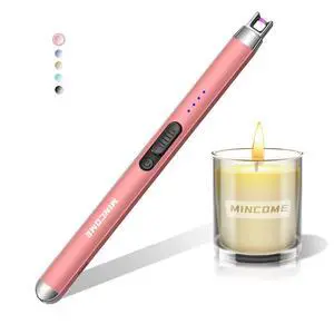 Candle Lighter Electric Rechargeable USB Plasma Arc Lighter with Safety Lock, Windproof Flameless Long Matches Lighters for Candle,Grill,BBQ,Camping,Gas Stove Candle Lighter Electric Rechargeable USB Plasma Arc Lighter with Safety Lock, Windproof Flameless Long Matches Lighters for Candle,Grill,BBQ,Camping,Gas Stove