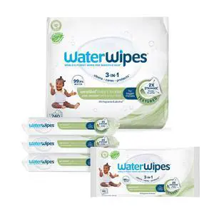 Sensitive+ Baby & Toddler Wipes, 3-In-1 Cleans, Cares, Protects, 99.9% Water, Textured Clean, Unscented & Hypoallergenic, 240 Count (4 Packs) Sensitive+ Baby & Toddler Wipes, 3-In-1 Cleans, Cares, Protects, 99.9% Water, Textured Clean, Unscented & Hypoallergenic, 240 Count (4 Packs)