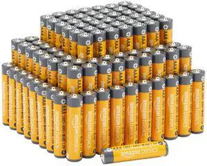 AAA Long-Lasting Alkaline Batteries, 100-Count, 1.5 Volt, 10-Year Shelf Life, Reliable for Multiple Devices AAA Long-Lasting Alkaline Batteries, 100-Count, 1.5 Volt, 10-Year Shelf Life, Reliable for Multiple Devices