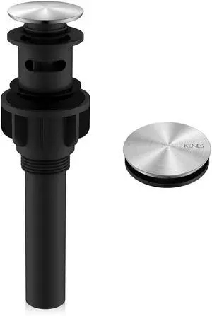 Brushed Nickel Bathroom Sink Drain Pop Up Sink Drain with Overflow Brushed Nickel Bathroom Sink Drain Pop Up Sink Drain with Overflow