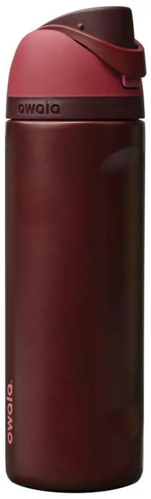 FreeSip Stainless Steel Water Bottle 24 oz Black Cherry FreeSip Stainless Steel Water Bottle 24 oz Black Cherry