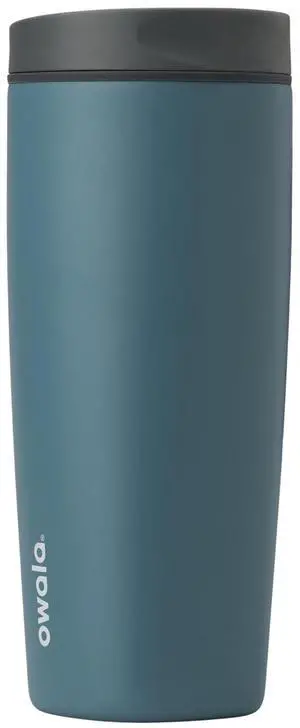 SmoothSip Slider Insulated Stainless Steel Coffee Tumbler, Reusable Iced Coffee Cup, Hot Coffee Travel Mug, BPA Free 20 oz, Grey/Blue (High Dive) SmoothSip Slider Insulated Stainless Steel Coffee Tumbler, Reusable Iced Coffee Cup, Hot Coffee Travel Mug, BPA Free 20 oz, Grey/Blue (High Dive)