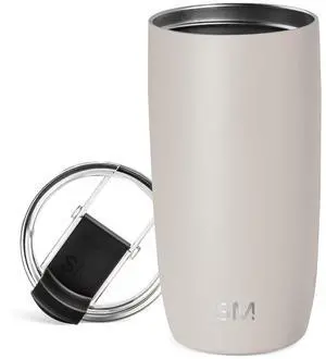 Travel Coffee Mug with Lid | 16oz | Beige Travel Coffee Mug with Lid | 16oz | Beige
