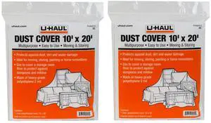 Dust Covers - Furniture Protection for Moving, Renovations, and Storage - Water Resistant - 10' x 20' Plastic Sheets - Pack of 2 Covers Dust Covers - Furniture Protection for Moving, Renovations, and Storage - Water Resistant - 10' x 20' Plastic Sheets - Pack of 2 Covers