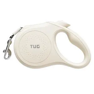 Quest Retractable Dog Leash | 360° Tangle-Free Retraction | 16 ft Strong Nylon Tape (Small, Cream) Quest Retractable Dog Leash | 360° Tangle-Free Retraction | 16 ft Strong Nylon Tape (Small, Cream)